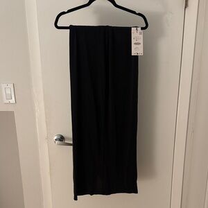 Zara Classic Black Midi Skirt